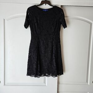 Apt. 9 Lace Dress Size Medium Black Goth Lined Concert Office Holiday Funeral